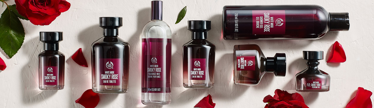 body shop perfume white musk smoky rose
